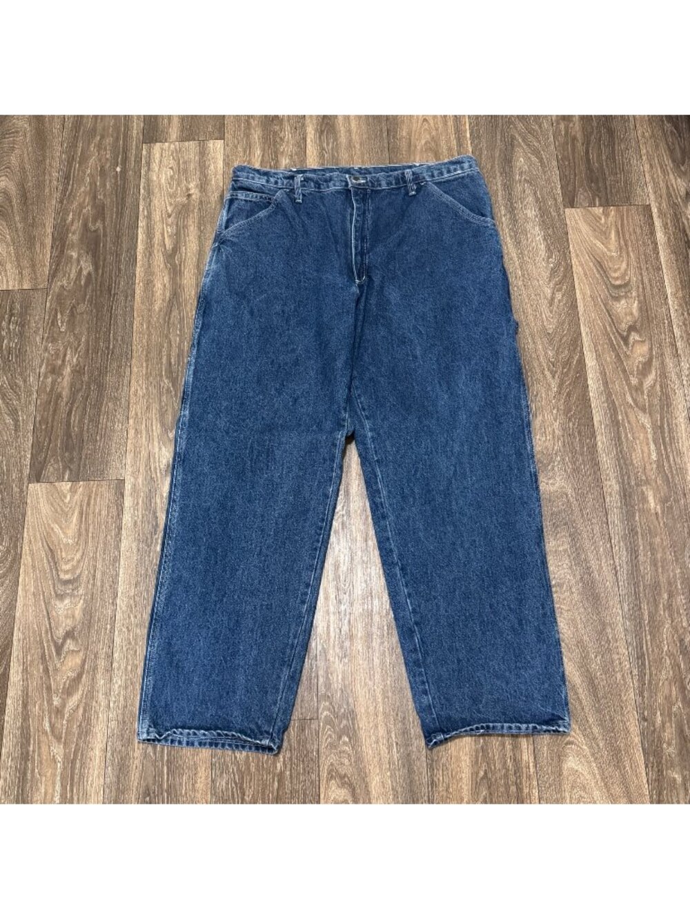 Vintage Union Line Carpenter Pants Men’s 38x31 Blue Utility Workwear Hammer Loop
